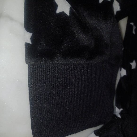 Joyspun Women's Pajama Shirt M (8-10) Black & White - Picture 4 of 5